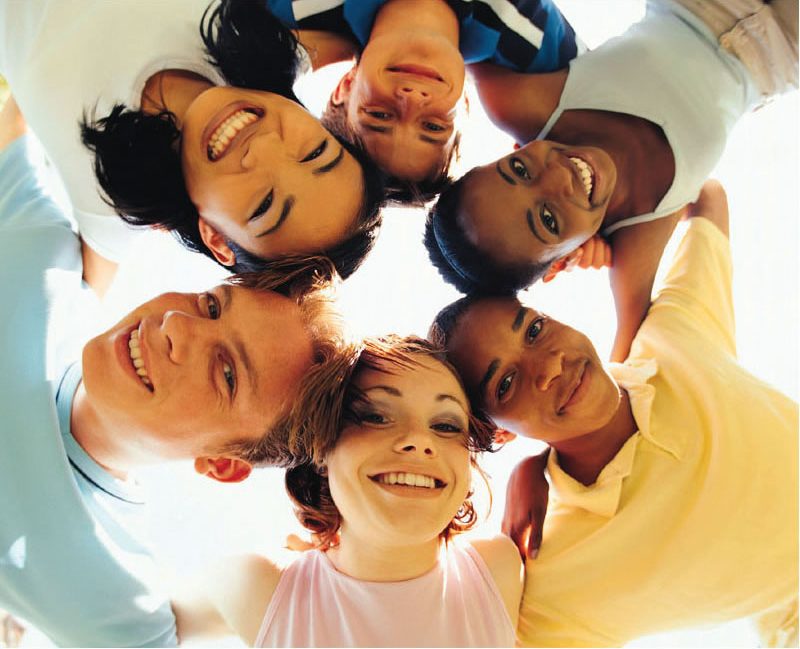 kids smiling